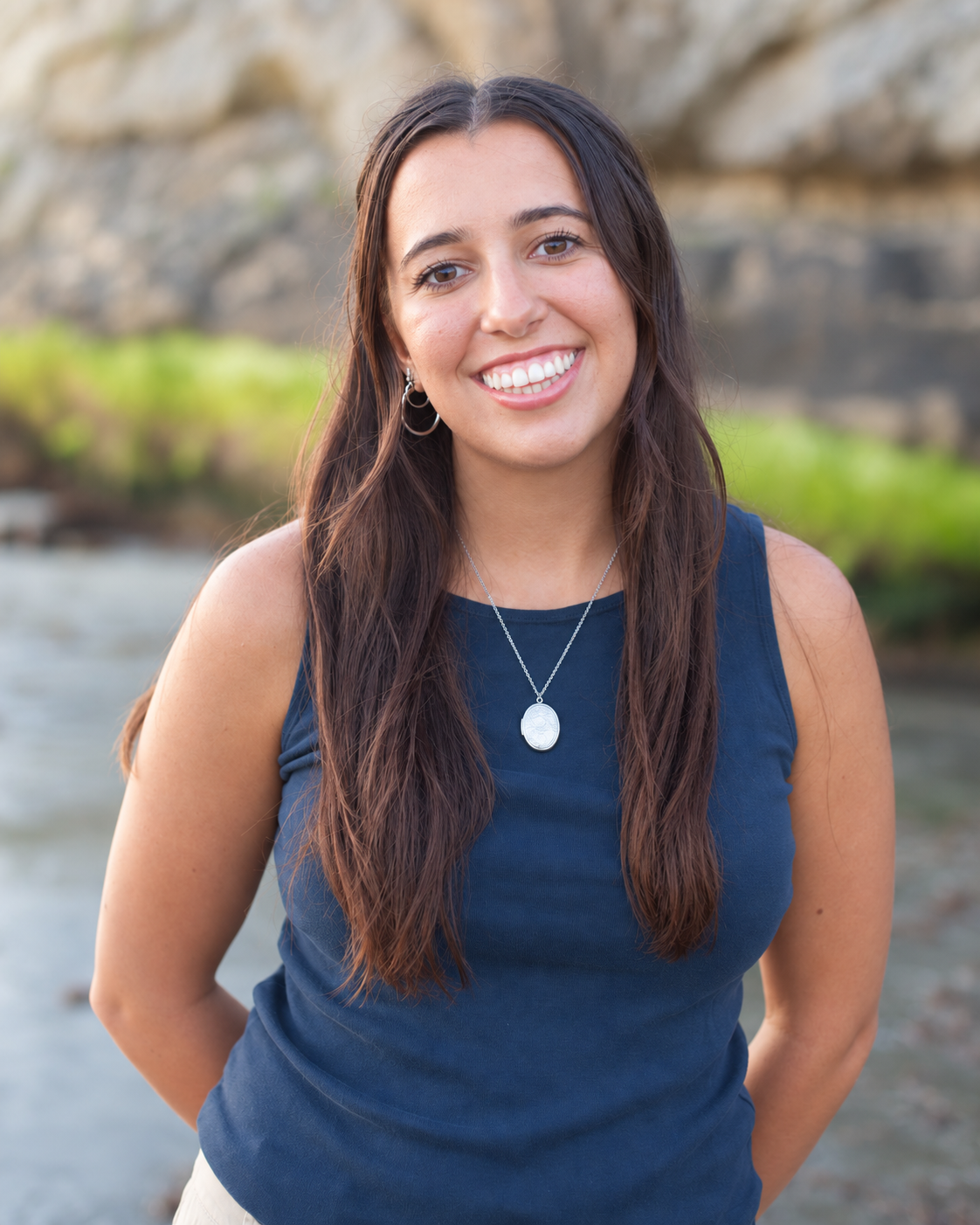 Priya Merrill smiling outdoors